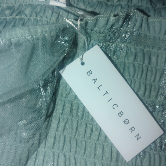 Baltic Born Cassandra tulle maxi dress XL sage - Picture 6 of 6
